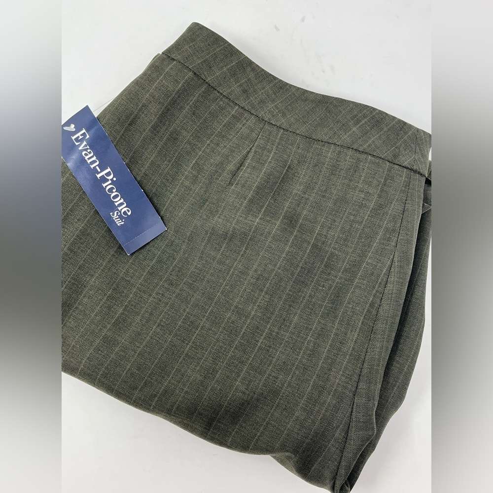 NWT TAN EVAN PICONE SUIT PANTS 100% Polyester Size 14 RN: 54050 GHL8..